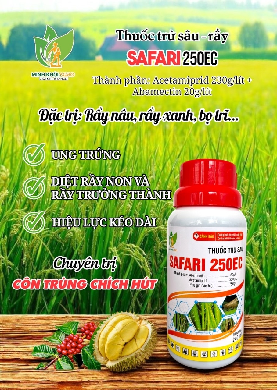 Safari 250EC - Chuyên trị côn trùng chích hút.